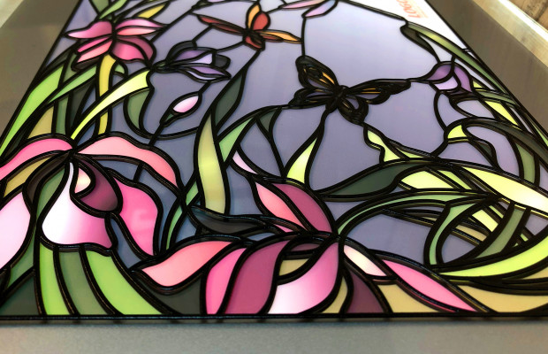 3D printing can be used to simulate textures.