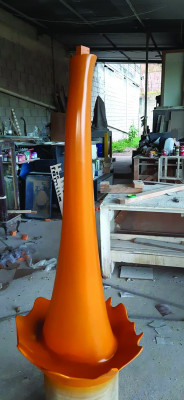 3D printing can be used to create interactive elements for displays.