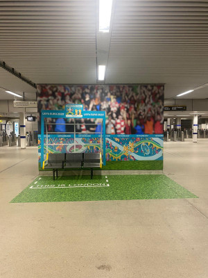 Links Signs used Drytac Polar Grip to create a series of graphics at five London Underground stations.