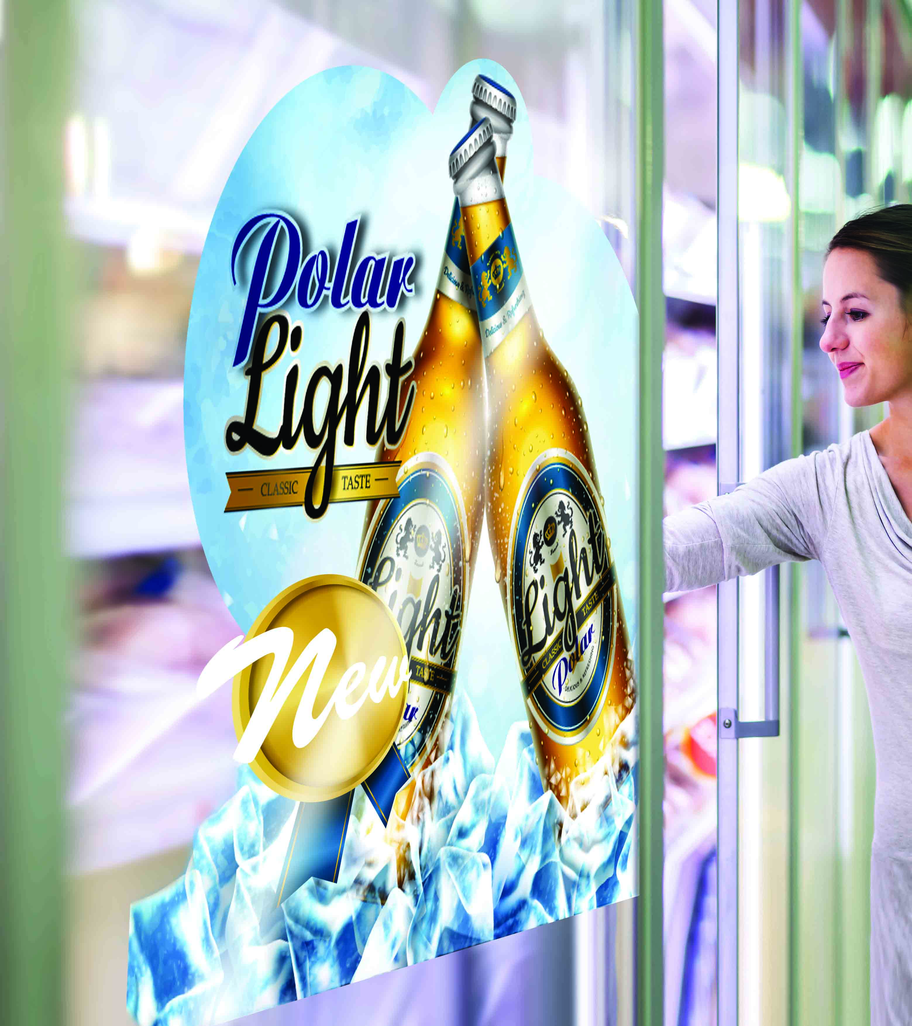 Backlit window graphics in retail locations