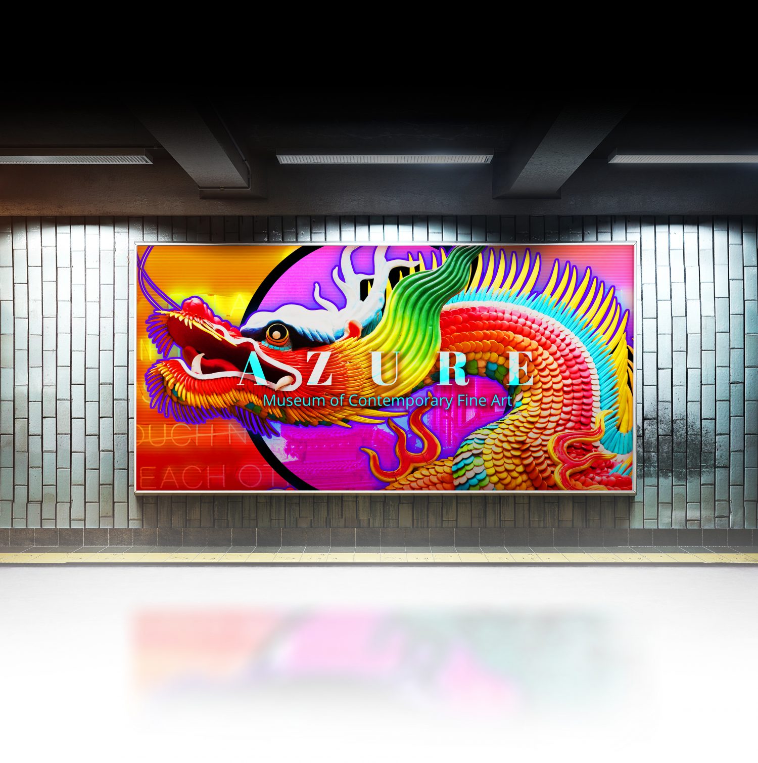 An opportunity to create striking visuals exists in the backlit signage and SEG space.